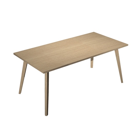 [D92461] Scrivania 180x80xH74,4cm Rovere/Rovere Woody