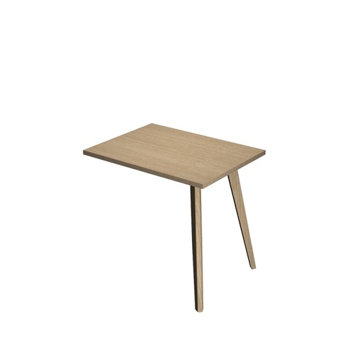 [D92464] Allungo dx/sx 60x80xH74,4cm per scrivanie Woody Rovere/Rovere