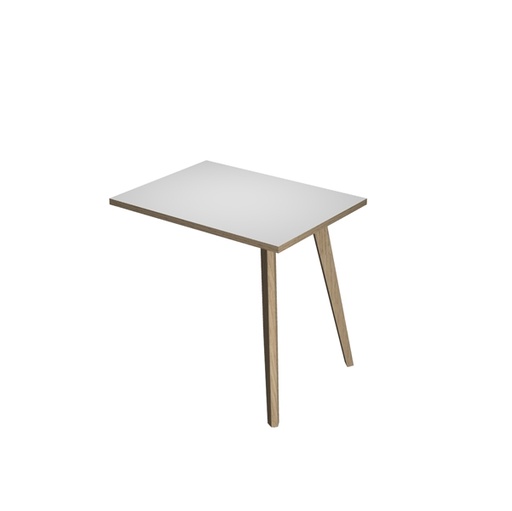 [D92465] Allungo dx/sx 60x80xH74,4cm per scrivanie Woody Rovere/Bianco