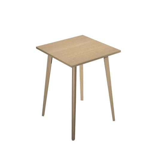 [D92485] Tavolo alto 80x80xH105cm Rovere/Rovere Woody