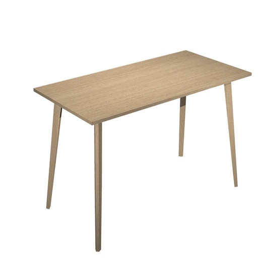 [D92488] Tavolo alto 120x80xH105cm Rovere/Rovere Woody