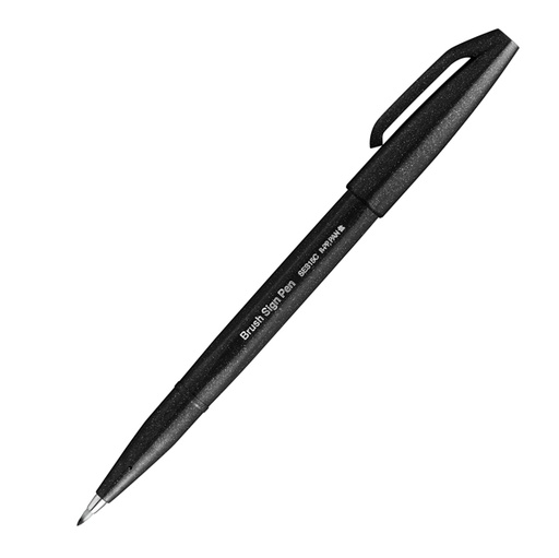 [D92557] Sign Pen Brush nero Pentel