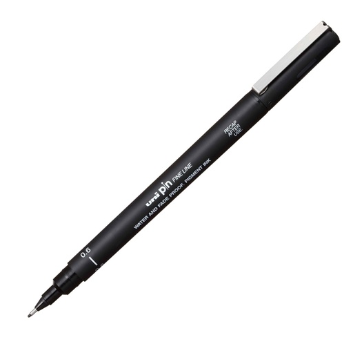 [D92686] Pin Pennarelli scuola nero punta 0.6mm Uni Mitsubishi