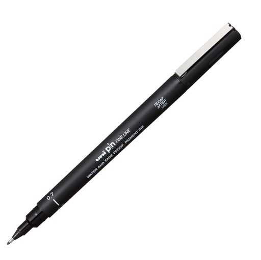 [D92687] Pin Pennarelli scuola nero punta 0.7mm Uni Mitsubishi