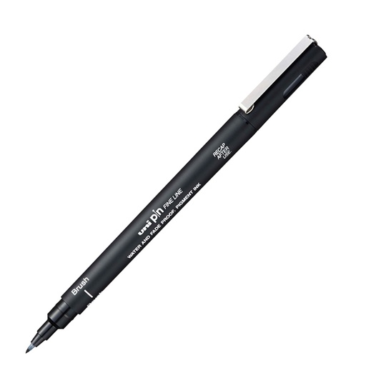 [D92689] Pin Pennarelli scuola nero punta Brush Uni Mitsubishi