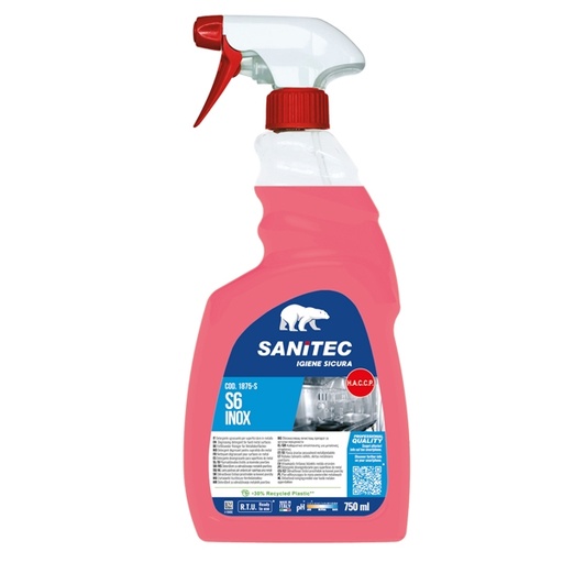 [D94895] Detergente sgrassante per superfici S6 INOX 750ml Sanitec