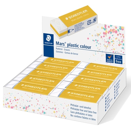 [D92712] Gomma Mars(R) plastic giallo oro Staedtler