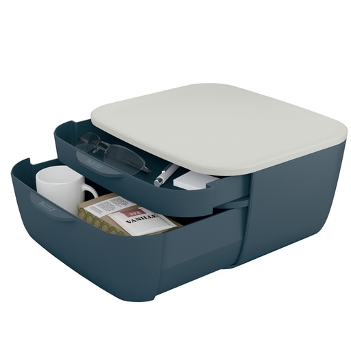 [D92734] Cassettiera 2 scomparti grigio Cosy Leitz