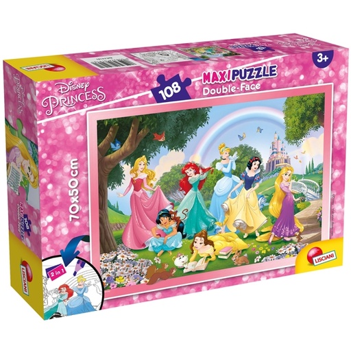 [D92867] Puzzle Maxi 108pz "Princess Rainbow World" Lisciani