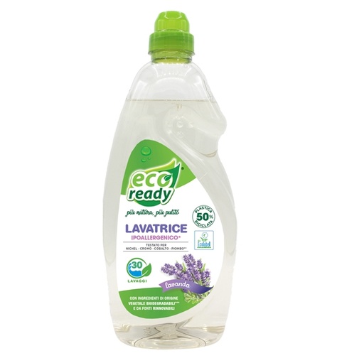 [D94903] Detersivo Lavatrice lavanda ipoallergenico 1,5lt Linea Eco Ready
