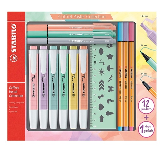[D93162] Set Coffret Pastel Collection Stabilo