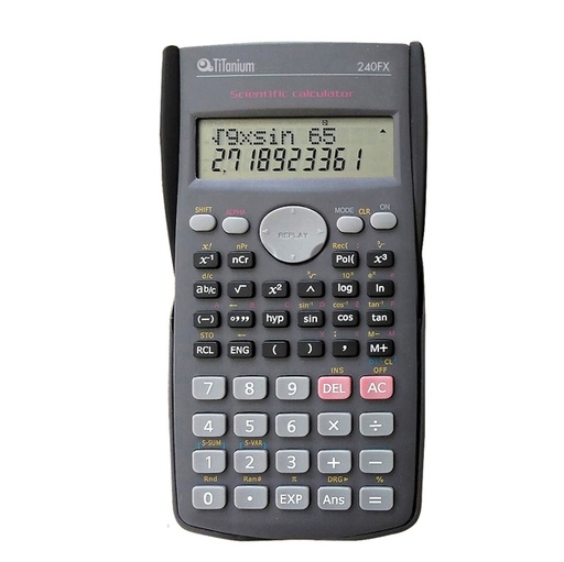 [D93199] Calcolatrice scientifica 12 cifre 240 funzioni 240FX TiTanium