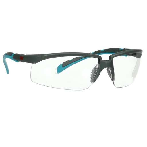 [D93233] Occhiali di sicurezza Solus 2000 lenti trasparenti anti graffio S2001AF blu 3M