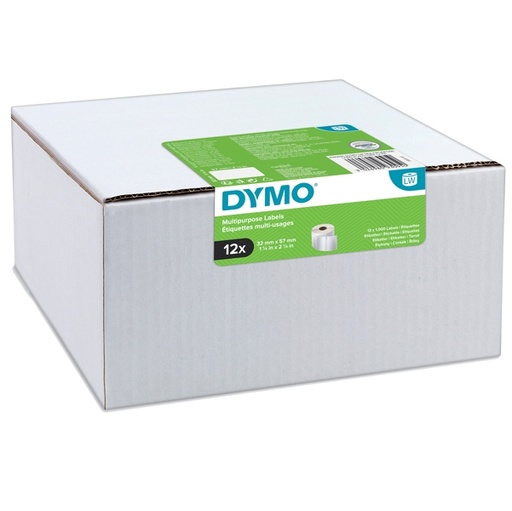 [D93275] Value pack 12 rotoli etichette multi-uso 57x32mm bianco (1000 etic/rt) Dymo LW