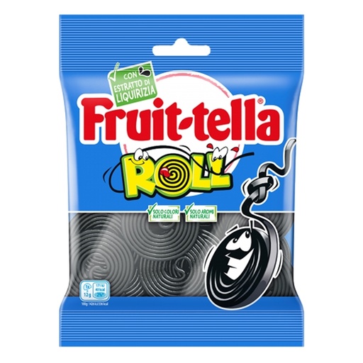 [D93300] Caramelle gommose Frit-tella Liquirizie Roll f.to pocket 90gr