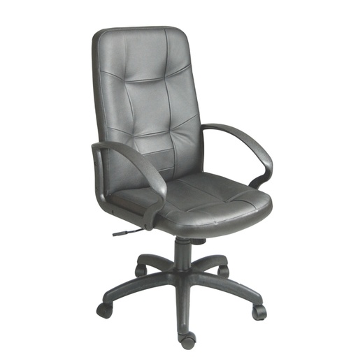 [D93592] POLTRONA DIREZIONALE Auriga P NERO in similpelle