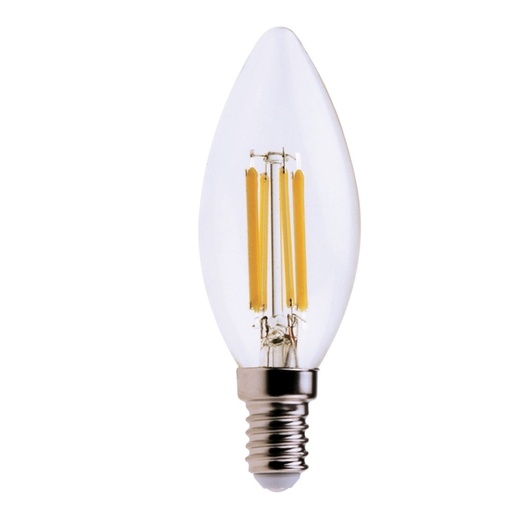 [D93618] LAMPADA LED Candela 6W E14 3000K luce bianca calda