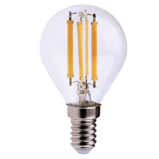 [D93624] LAMPADA LED Minisfera 6W E14 6000K luce bianca fredda