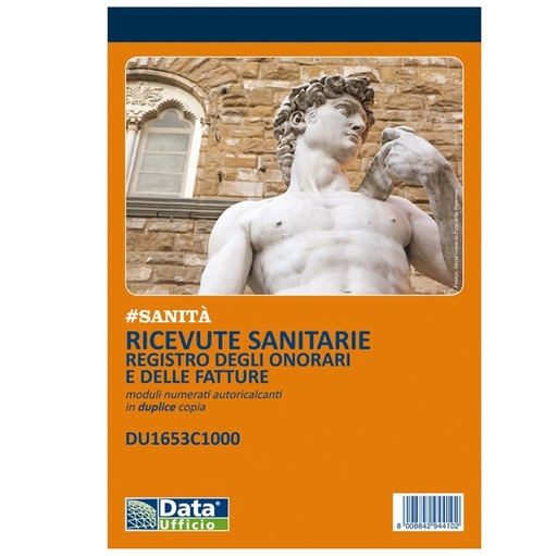 [D93654] Blocco ricevute sanitarie numerate 100x2 autoric. DU1653C1000