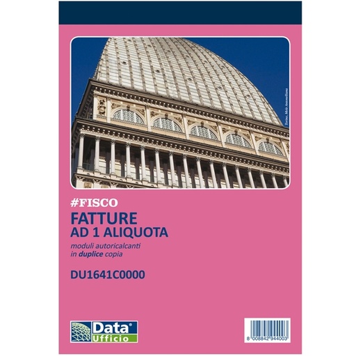 [D93664] Blocco fatture ad 1 aliquota 50x2 autoricalcante DU1641C0000