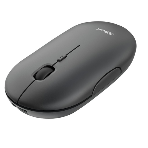 [D93694] Mouse ultrasottile wireless ricaricabile Puck nero Trust