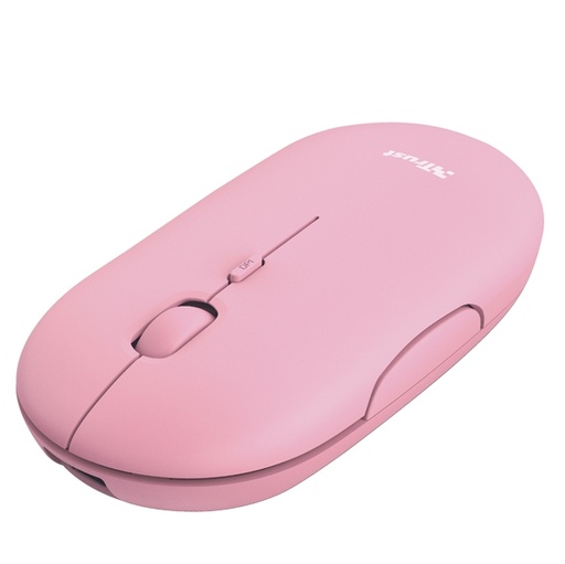 [D93695] Mouse ultrasottile wireless ricaricabile Puck rosa Trust