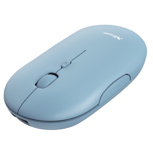 [D93696] Mouse ultrasottile wireless ricaricabile Puck azzurro Trust