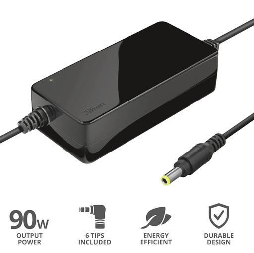 [D93718] Caricabatterie UNIVERSALE per laptop fino a 90W - Primo Trust