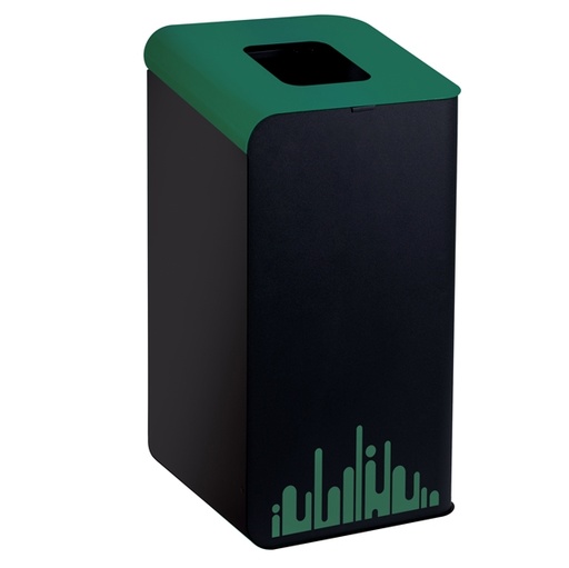 [D93759] Gettacarte Rubik Evo Verde 80Lt per raccolta differenziata