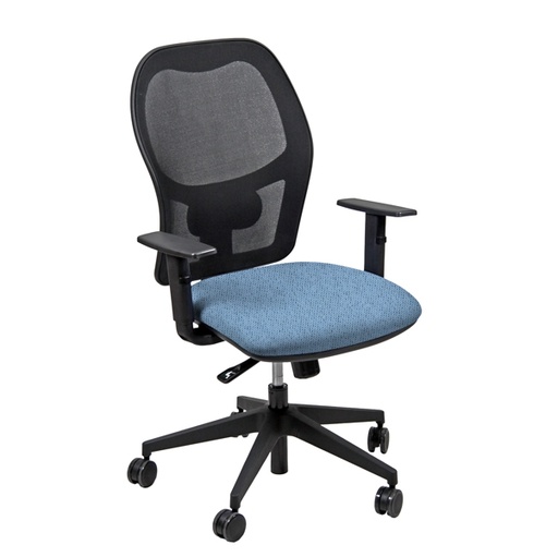 [D93819] Seduta ergonomica Hubble tessuto post consumo celeste