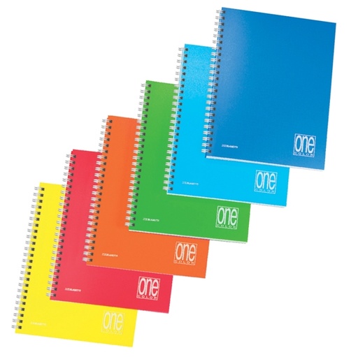 [D93871] Maxiquaderno spiralato s/fori PPL A4 80fg+1 80gr 1 rigo One Color Blasetti