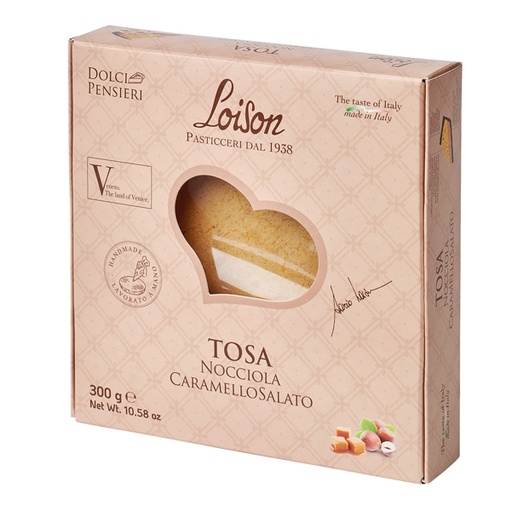 [D93899] Torta Tosa nocciola e caramello salato 300gr - Loison