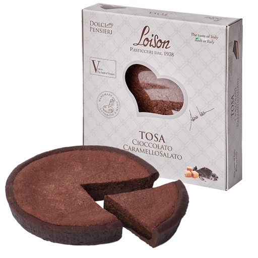 [D93900] Torta Tosa cioccolato e caramello salato 300gr - Loison