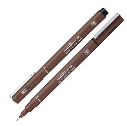 [D93931] Pin fineliner seppia punta 0.5mm Uni Mitsubishi