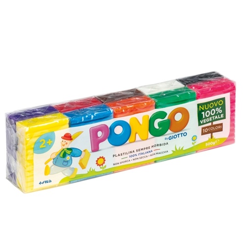 [D93965] PANETTI PASTA PONGO 50GR COLORI ASSORTITI GIOTTO - 10 PZ.