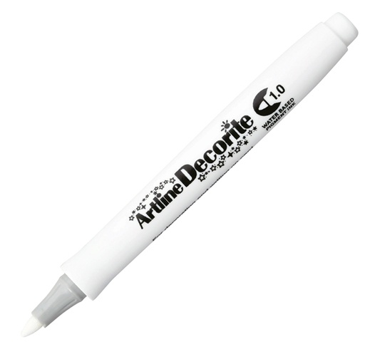 [D94004] Marcatore Decorite punta tonda 1.0mm bianco Artline
