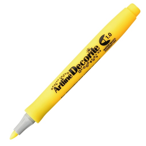 [D94005] Marcatore Decorite punta tonda 1.0mm giallo Artline