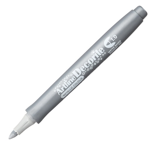 [D94008] Marcatore Decorite punta tonda 1.0mm argento Artline