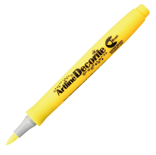 [D94011] Marcatore Decorite punta pennello giallo Artline