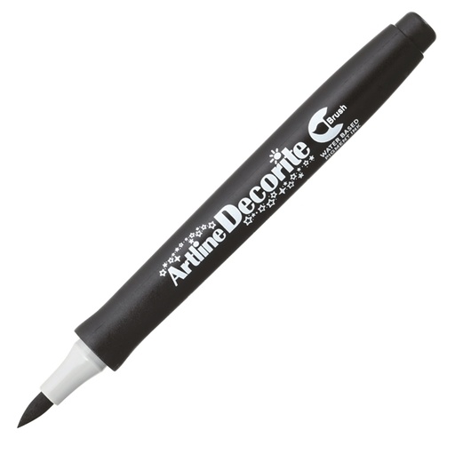 [D94012] Marcatore Decorite punta pennello nero Artline