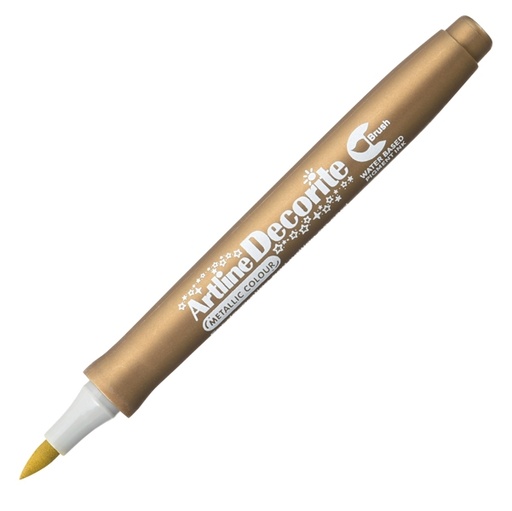 [D94015] Marcatore Decorite punta pennello oro Artline