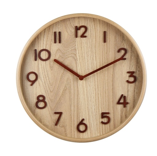 [D94032] Orologio da parete diam. 32cm Wood