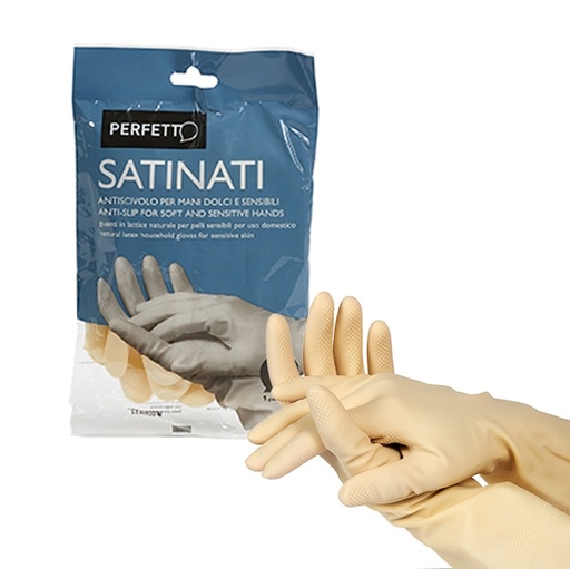 [D94118] Blister 2 guanti in lattice satinati Taglia grande L/8
