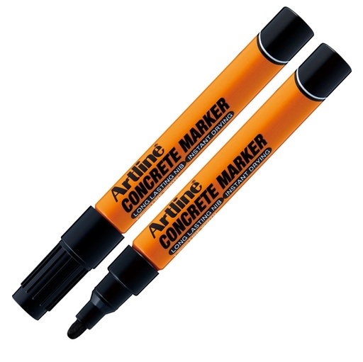 [D95025] Marcatore permanente speciale per cemento e mattoni p. tonda 1,5mm nero artline