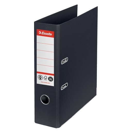 [D94143] Registratore a leva Dorso 75mm nero CO2 neutral Esselte
