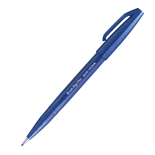 [D94276] Sign Pen Brush blu Pentel