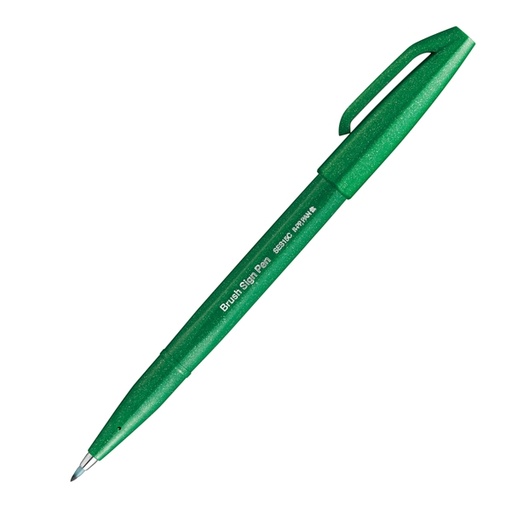 [D94277] Sign Pen Brush verde Pentel