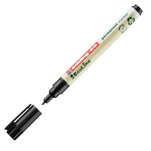 [D94329] Marcatore permanente 25 Ecoline punta tonda 1.0mm nero Edding