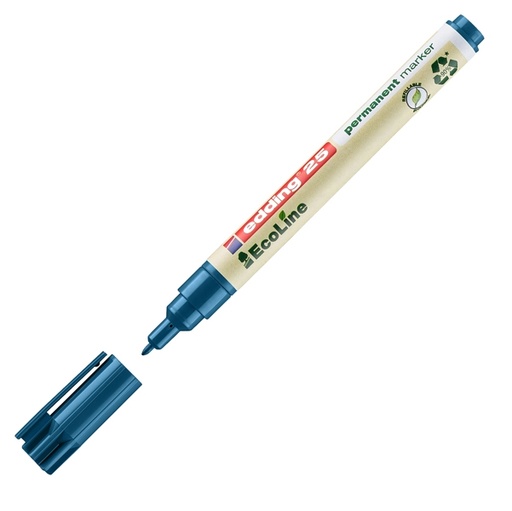 [D94331] Marcatore permanente 25 Ecoline punta tonda 1.0mm blu Edding
