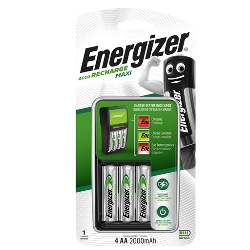 [D94399] Caricabatteria Maxi 4AA- Energizer Power Plus
